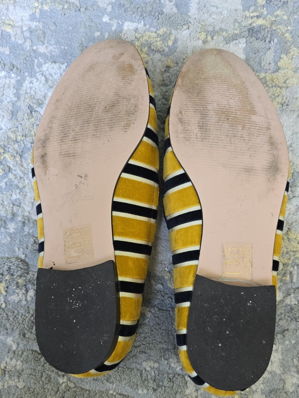 J.Crew Cecile Velvet Smoking Slippers Women's Size 8 - Picture 7 of 15